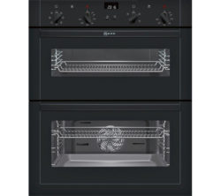 NEFF U17M42S5GB Electric Built-under Double Oven - Black